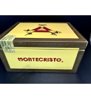 Montecristo Laquered Yellow Cigar Humidor