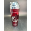 Sterling Overlay Ruby Cocktail Shaker 1930's