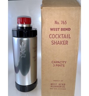 West Bend 1933 Cocktail Shaker Mint in Box!