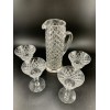 Hawkes  Glass Cocktail Mixer set with Sterling Silver Base