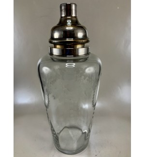 Huge Hawkes Party Size Crystal Cocktail Shaker