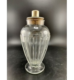 Ca. 1930’s Footed Glass Cocktail Shaker