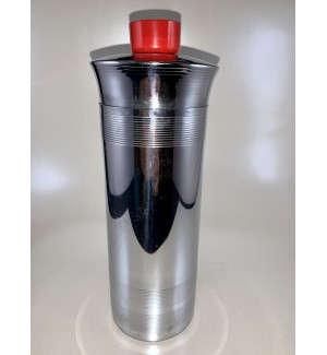 Bruce Hunt Cocktail Shaker with Red “Bakelite” Cap