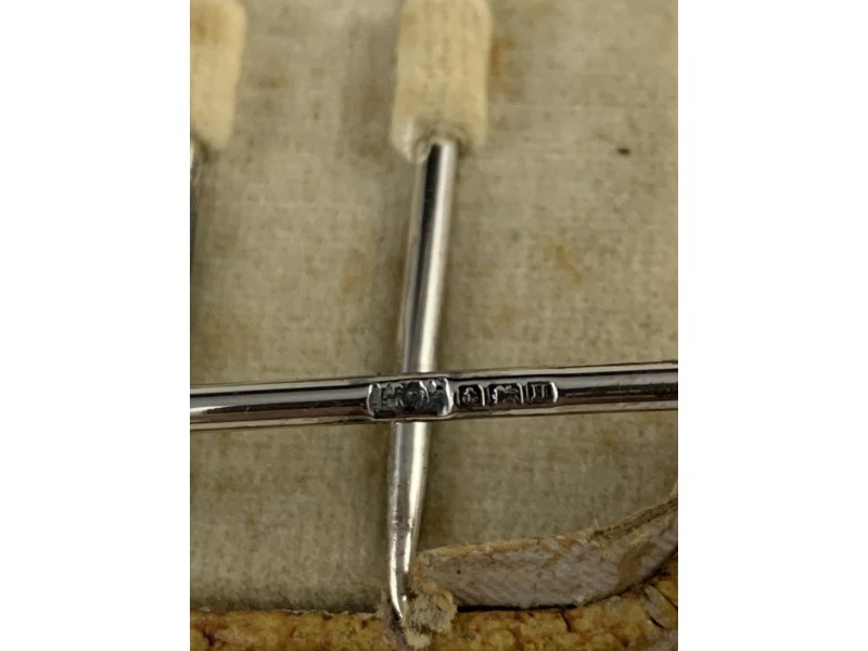 Vintage English Sterling Cocktail Martini Picks in Box